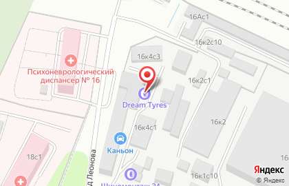 Шиномонтаж Dream Tyres на карте