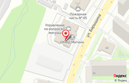 Отдел МВД России по району Митино г. Москвы в Митино на карте