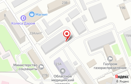 Мастерская по ремонту грузовых автомобилей на Московской улице на карте
