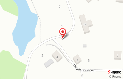 Строящийся коттеджный поселок Озёрный край на карте