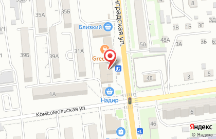 Магазин Кенгуру на улице Ленинградской на карте