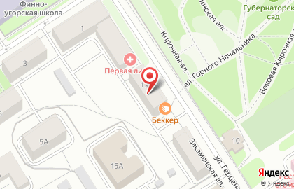 Кафе Bekker на улице Герцена на карте