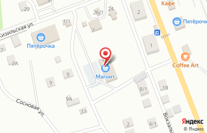 Супермаркет Магнит в Уфе на карте