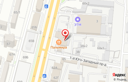 Пиццерия Palmira на улице Доваторцев на карте