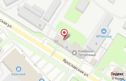 Торговый дом Тепличный на Ярославской улице на карте