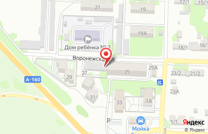 Мебельный салон на Воронежской улице на карте