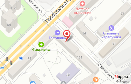 Барбершоп Площадка на Советской улице на карте