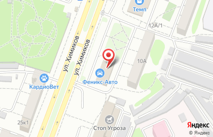 Сервис-маркет Феникс-Авто в Советском районе на карте