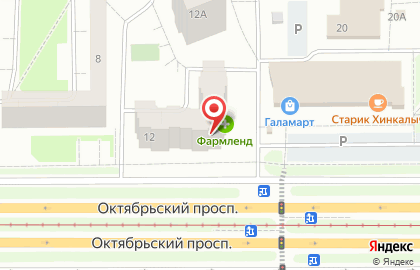 Туристическое агентство Алые паруса на Октябрьском проспекте на карте