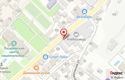 ОАО Лазаревский хлебозавод на карте