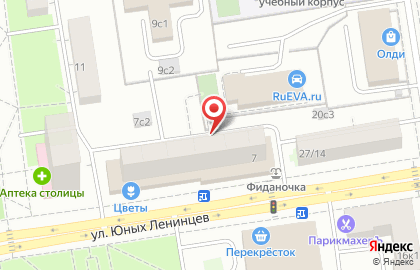 Рублевские колбасы на улице Юных Ленинцев на карте