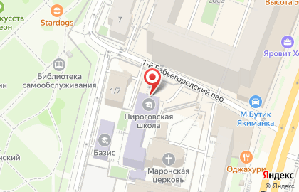 Средняя общеобразовательная Пироговская Школа на карте