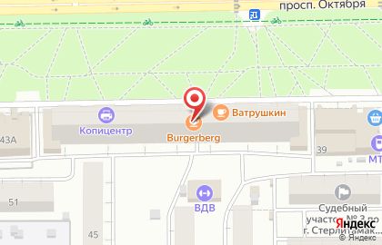 Центр продаж и обслуживания Билайн на проспекте Октября на карте