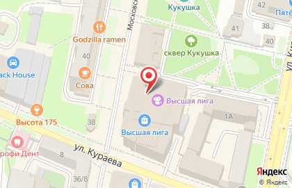 Магазин кондитерских изделий Замок любви на Московской улице на карте