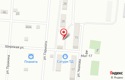 Продовольственный магазин, ООО Сатурн на улице Чкалова на карте