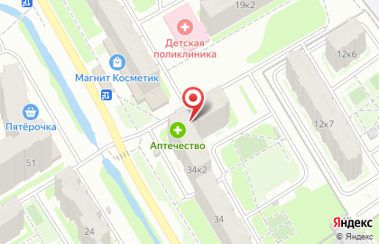 Магазин продуктов Йола-маркет в Автозаводском районе на карте