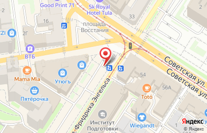 Торговая точка по продаже фастфудной продукции Шаурма 71 в Центральном районе на карте