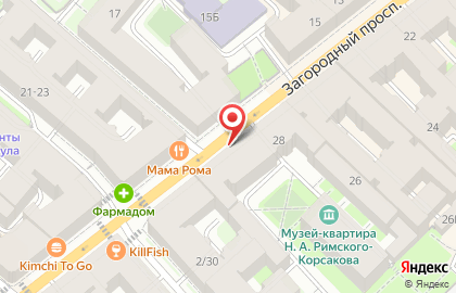 Ателье Золушка на Загородном проспекте на карте