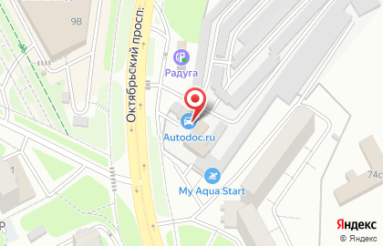 Детский бассейн Myaquastart на карте
