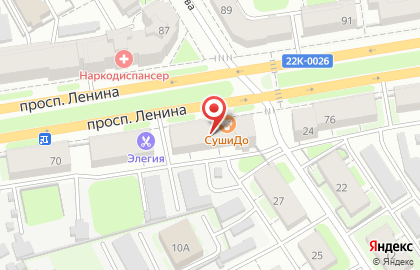 СушиДо на проспекте Ленина на карте