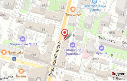 Бизнес-центр Точка отсчета на Океанском проспекте на карте