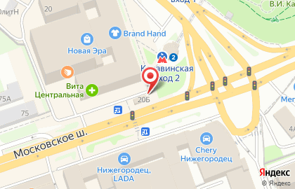 Киоск по продаже фастфудной продукции на Сормовском шоссе на карте