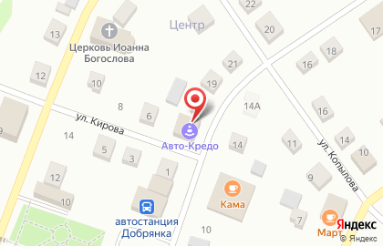 Салон-магазин ритуальных услуг Глория на карте
