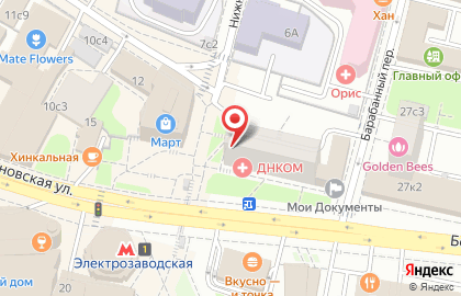 Фирменный магазин У Палыча на метро Электрозаводская на карте
