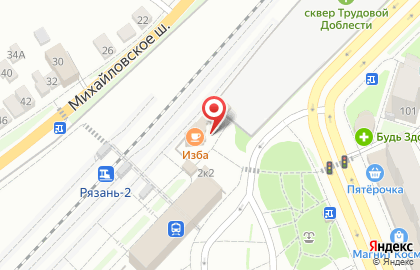 Изба на площади Димитрова на карте