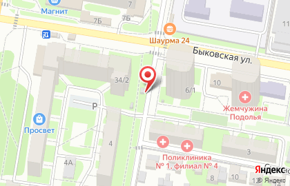 Киоск фруктов и овощей в Подольске на карте