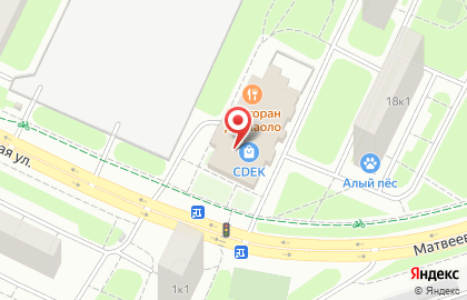 Спутник-Мебель на Матвеевской улице на карте