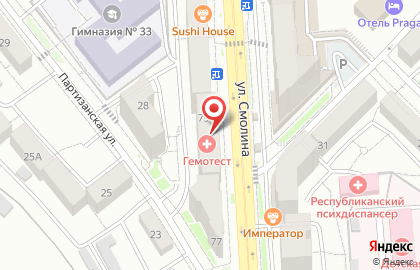 Продовольственный магазин Переход на карте