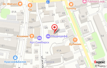 Гостиница Медведефф в Ленинском районе на карте