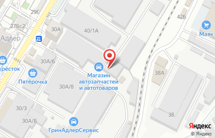 Торговый дом Хабез-Гипс Сочи в Адлерском районе на карте