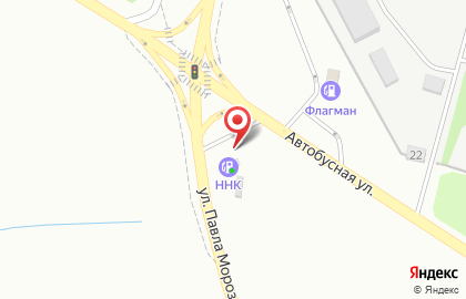 АЗС НК Альянс на Автобусной улице на карте
