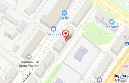 Сауна на Александра Попова, 3 на карте