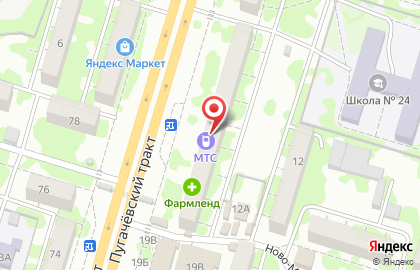 Лакомка на Пугачевском тракте на карте