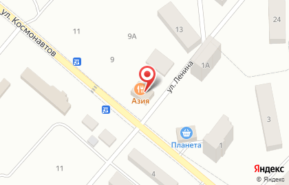 Супермаркет Удача на улице Космонавтов на карте