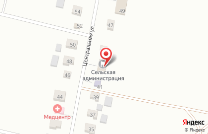 Почта России, АО на Центральной улице на карте