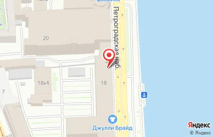 Банкомат Росбанк на Петроградской набережной на карте