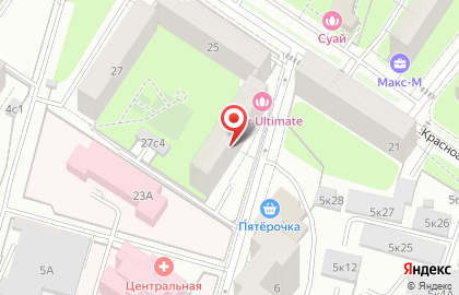Массажный кабинет в Москве на карте