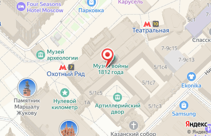 Манежная Площадь ОАО Паркинг # 1 на карте