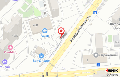 Магазин цветов и подарков на Инициативной, 76Б на карте