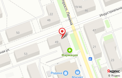 БалтИнвестБанк на Индустриальной улице на карте