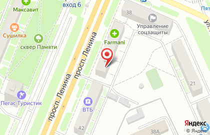 Оптика для всей семьи на проспекте Ленина на карте