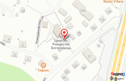 Храм Рождества Пресвятой Богородицы на Заречной улице на карте