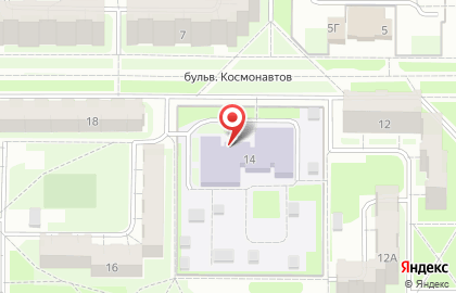 Детский сад №57 комбинированного вида на бульваре Космонавтов на карте