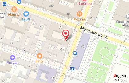 ООО КБ Наратбанк на Московской улице на карте