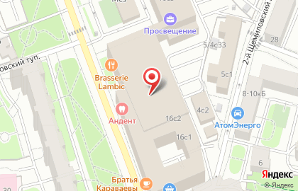 Подология на Краснопролетарской улице на карте
