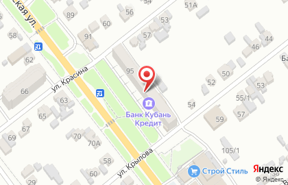 Страховая компания СберСтрахование на улице Красина на карте